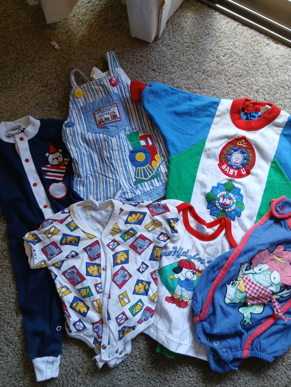Vintage Bundle of Baby Boy Clothes